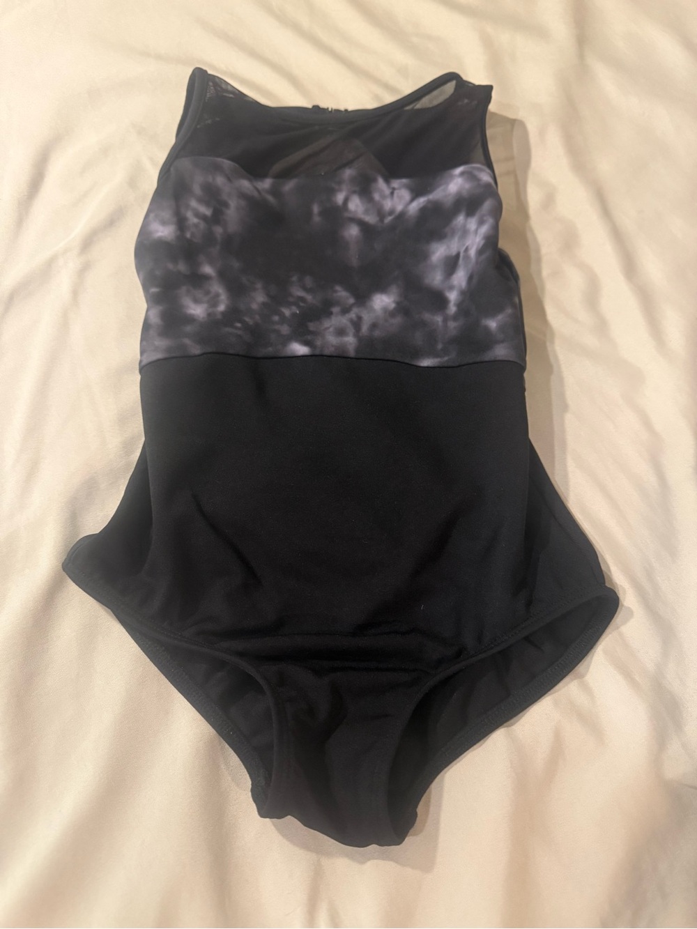 Mirella Black and Gray Kids Dance Leotard
